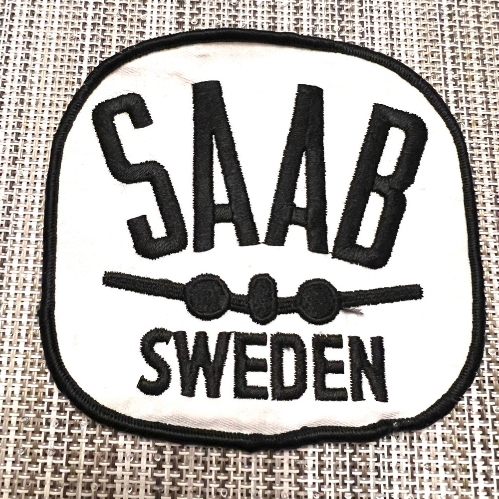 Sold. Vintage SAAB SWEDEN sew on Patch. New. Smoke free.